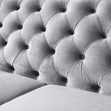 2 Seater Loveseat Sofa With Button Tufted Diamond Grid & 2 Pillows For Living Room
