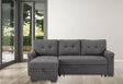Destiny - Linen Reversible Sleeper Sectional Sofa With Storage Chaise - Sleeper Sectionals - Alpine Outlets