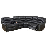 Reclining Sectional Sofa With Console
