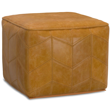 Morden - Square Pouf - Brown - Accent Poufs - Alpine Outlets