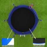 Trampoline With Basketball Hoop, Astm Approved Reinforced Type Outdoor Trampoline With Enclosure Net - Trampolines - Alpine Outlets