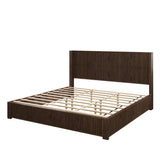 Platform Bed Frame With Headboard, Floor Standing Design