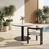 Jazmin - Outdoor Table With Aluminum Pedestal Base