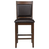 Ferrara - 5 Piece Counter Height Dining Set With Chairs - Walnut