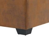 Arm Sectional And Pull Out Bed - Brown