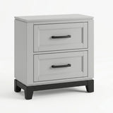 Bedroom Set, Bed With Drawers And Upholstered Headboard LED Lighting
