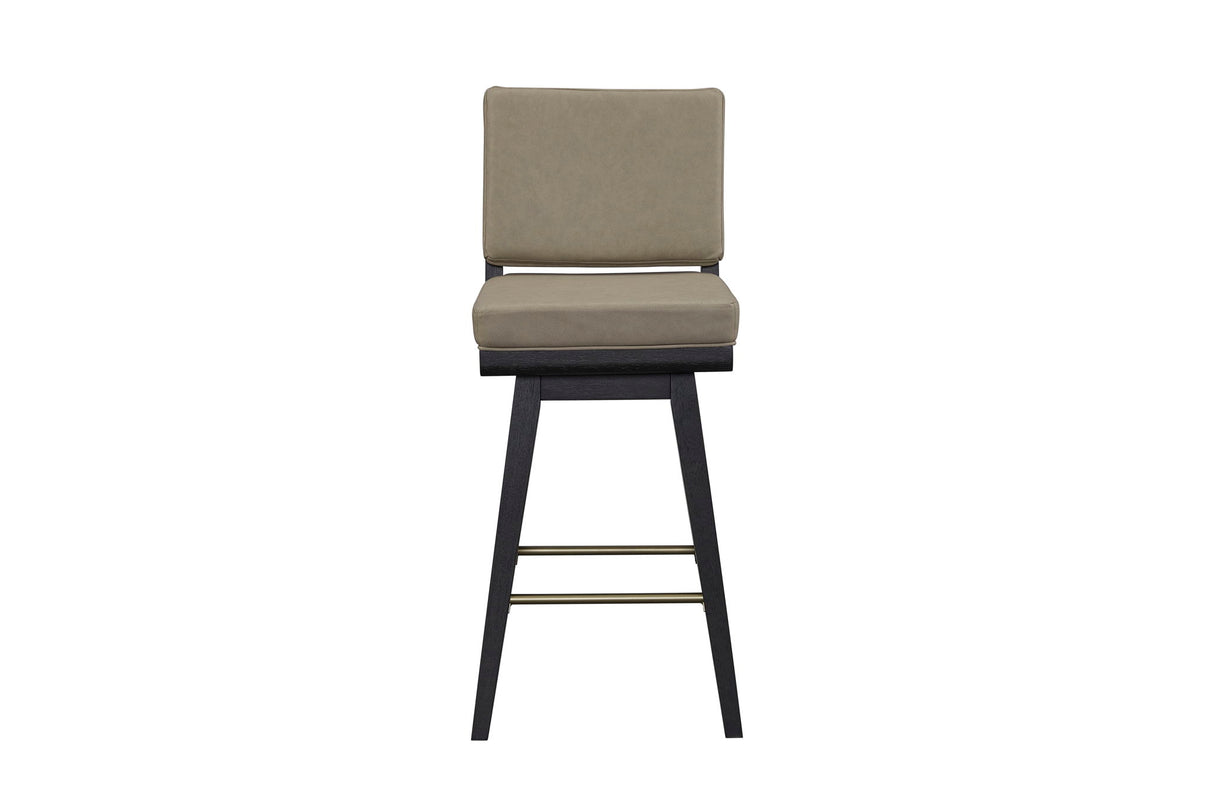 Elure - Leather Swivel Bar Stool (Set of 2)
