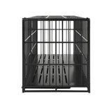 Extra Large Heavy Duty Dog Crate With Removable Pans For Dogs - Black