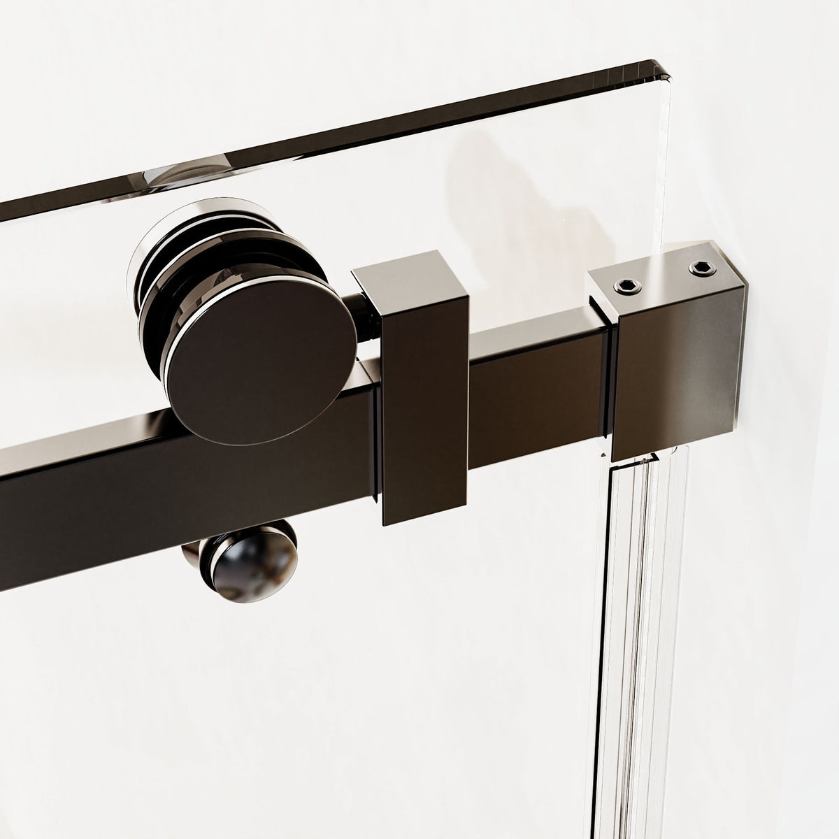 Frameless Single Sliding Shower Door, Sgcc Tempered Glass, Reversible