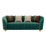 Sofa With Metallic Accents