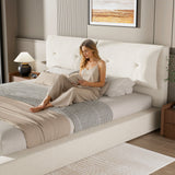 Airframe - Upholstered Bed Frame With Double Layered Upholstered Headboard