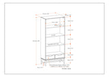 Banting - Bookcase - Walnut Veneer