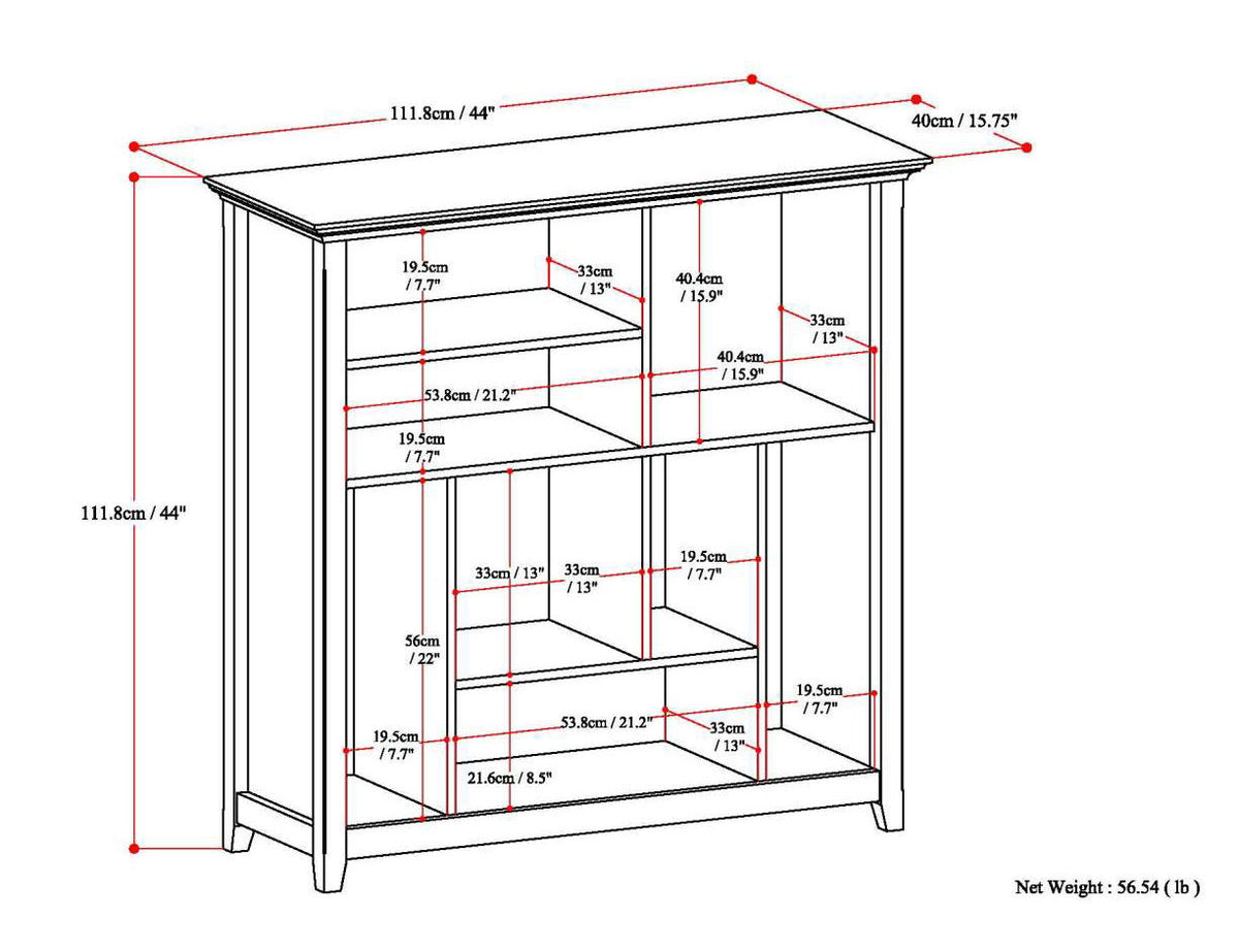 Amherst - Multi Cube Bookcase And Storage Unit - Light Brown