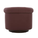 360° Swivel Accent Chair With Curved Back