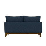 Loveseat With Flared Legs - Blue