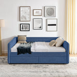 Upholstered Daybed & 2 Drawers