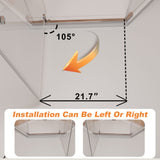 Frameless Neo Angle Shower Door WithTempered Glass