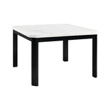 Francesca - 5 Piece Square Counter Dining Set (Table & Four Chairs) - White Marble