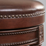 Rustic Elegance Backless Swivel Stool