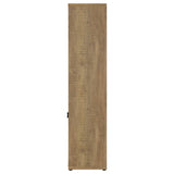 Noriega - 3 Shelf Media Tower With Open Shelves And Hidden Cabinet Storage - Mango Color