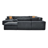 Custom Configuration Modular Sectional With Toss Pillows