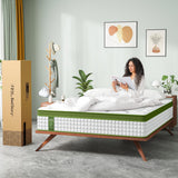 12" Hybrid Mattress With Gel Memory Foam & Pocket Springs