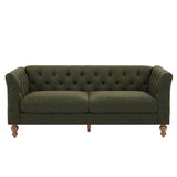 Chesterfield Sofa With Flared Arms For Living Room