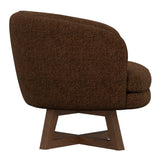 Swivel Accent Chair With Sculptural Base