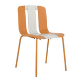 Modern Striped Blocking Single Chairs (Set of 4)