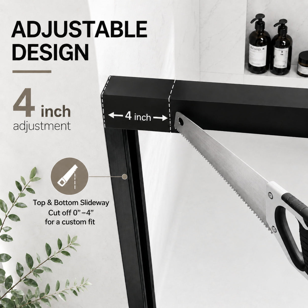 Semi-Frameless Double Sliding Shower Door