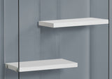 Bookshelf, Bookcase, Etagere, 5 Tier, Office, Glossy Contemporary & Modern - White - Etageres - Alpine Outlets
