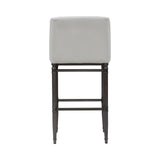 Marvin - Steel Frame Faux Leather Upholstered Bar Height Barstool