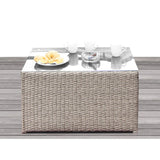 4 Person Outdoor Sofa Set With Cushions, Rustproof, 8 Piece - Gray Mix