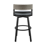 Encinitas - Outdoor Patio Counter Height Swivel Bar Stool Set