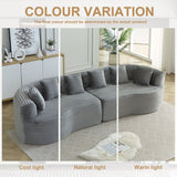 Sectional Sofa, Oversized 4 Seater With Deep Seat Design