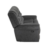 Reclining Sofa - Gray - Faux Leather