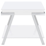 Briana - 2 Piece Coffee And End Table Set With Lift Top Legs - Gloss White