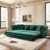3 In 1 Pull Out Convertible Sleeper Sofa Bed, King Size, Chaise Lounge