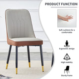 Modern Dining Chair With Metal Leg