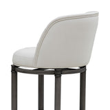 Eunice - Faux Leather Upholstered Swivel Counter Height Barstool