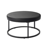 Forma - 4 Piece Occasional Set (1 Coffee, 1 Large End Table & 1 Stool, 1 Small End Table) - Black / White / Gray
