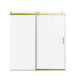 Frameless Sliding Shower Door With Soft- Close, 3 / 8" Tempered Glass