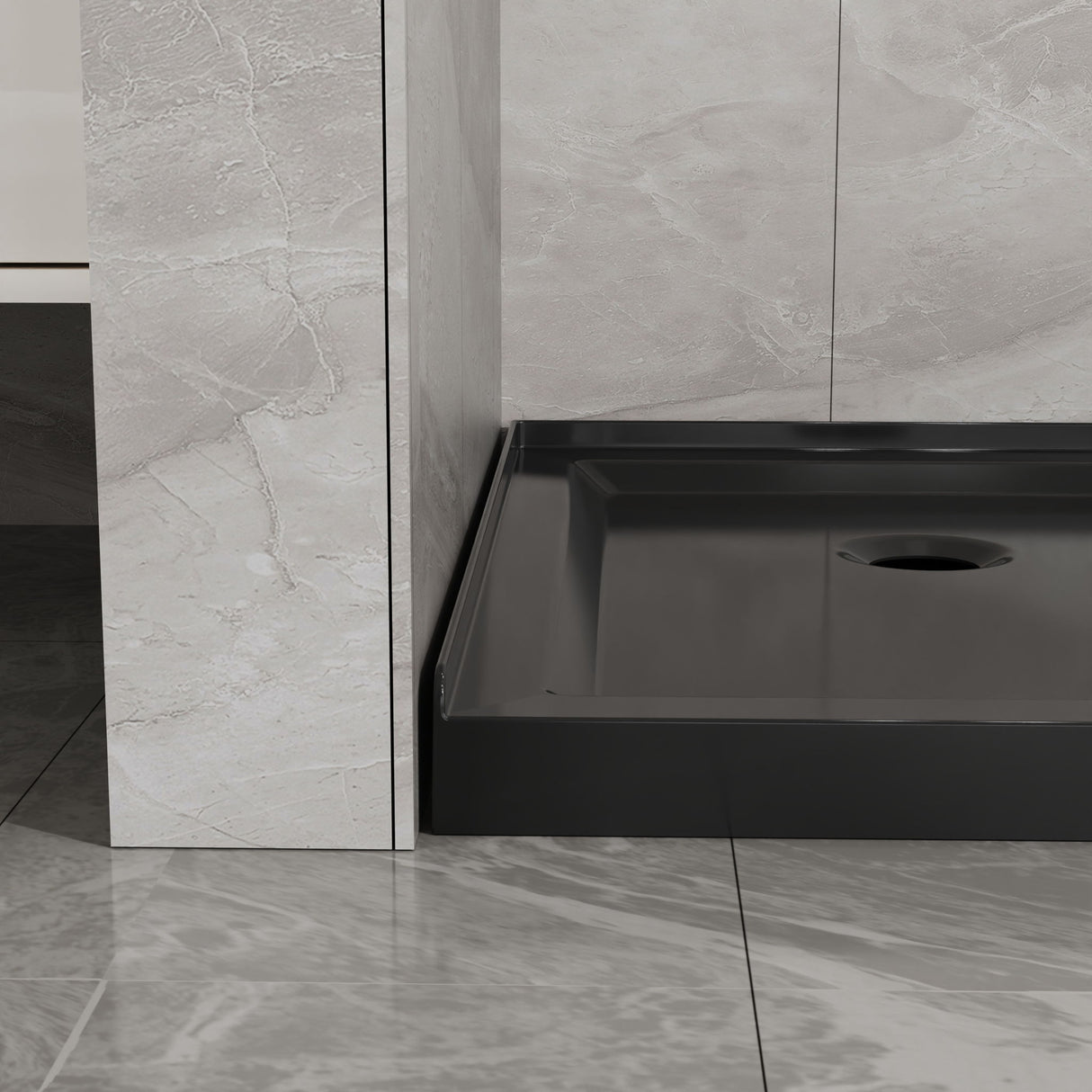 Goodyo - Neo-Angle Shower Base - Black