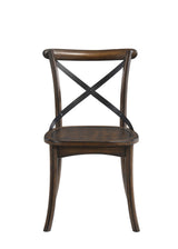 Kaelyn - Metal Side Chair (Set of 2) - Dark Oak - Chair Sets - Alpine Outlets