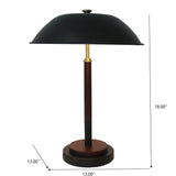 Cosmiclume - Umbrella Shaped Table Lamp 110V - Black