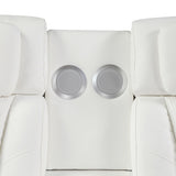 Electra - Power Reclining Loveseat With Power Headrests, Console, Speakers, Massage, LED Lighting And USB Control