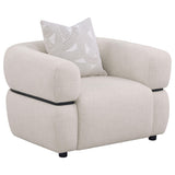 Ramsay - Round Arm Accent Chair - Beige