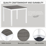 5 Piece Counter Height Table Set With 4 Chairs