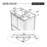 Softened Modern Bathroom Vanity With Sink