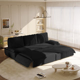 King Size Pull Out Sofa Bed, 3 In 1 Convertible Multifunctional